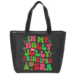 In My Holly Xmas Jolly Principal Era Christmas Job Team Zip Tote Bag