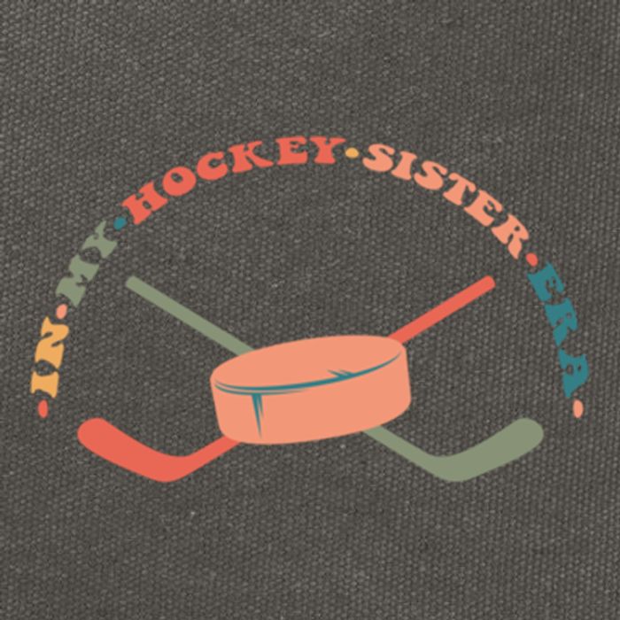 In My Hockey Sister Era Great Gift Cotton Canvas Backpack