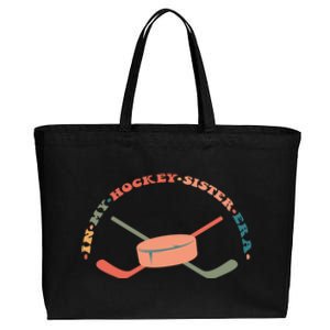 In My Hockey Sister Era Great Gift Cotton Canvas Jumbo Tote