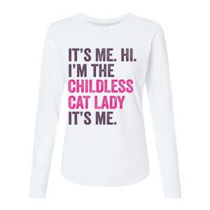 Its Me Hi IM The Childless Cat Lady ItS Me Womens Cotton Relaxed Long Sleeve T-Shirt