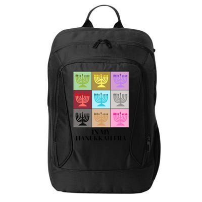 In My Hanukkah Era Ugly Jewish Xmas Funny Christmas Hanukkah City Backpack