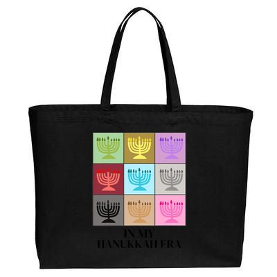 In My Hanukkah Era Ugly Jewish Xmas Funny Christmas Hanukkah Cotton Canvas Jumbo Tote