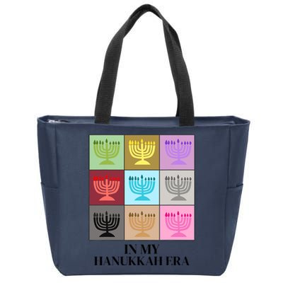 In My Hanukkah Era Ugly Jewish Xmas Funny Christmas Hanukkah Zip Tote Bag