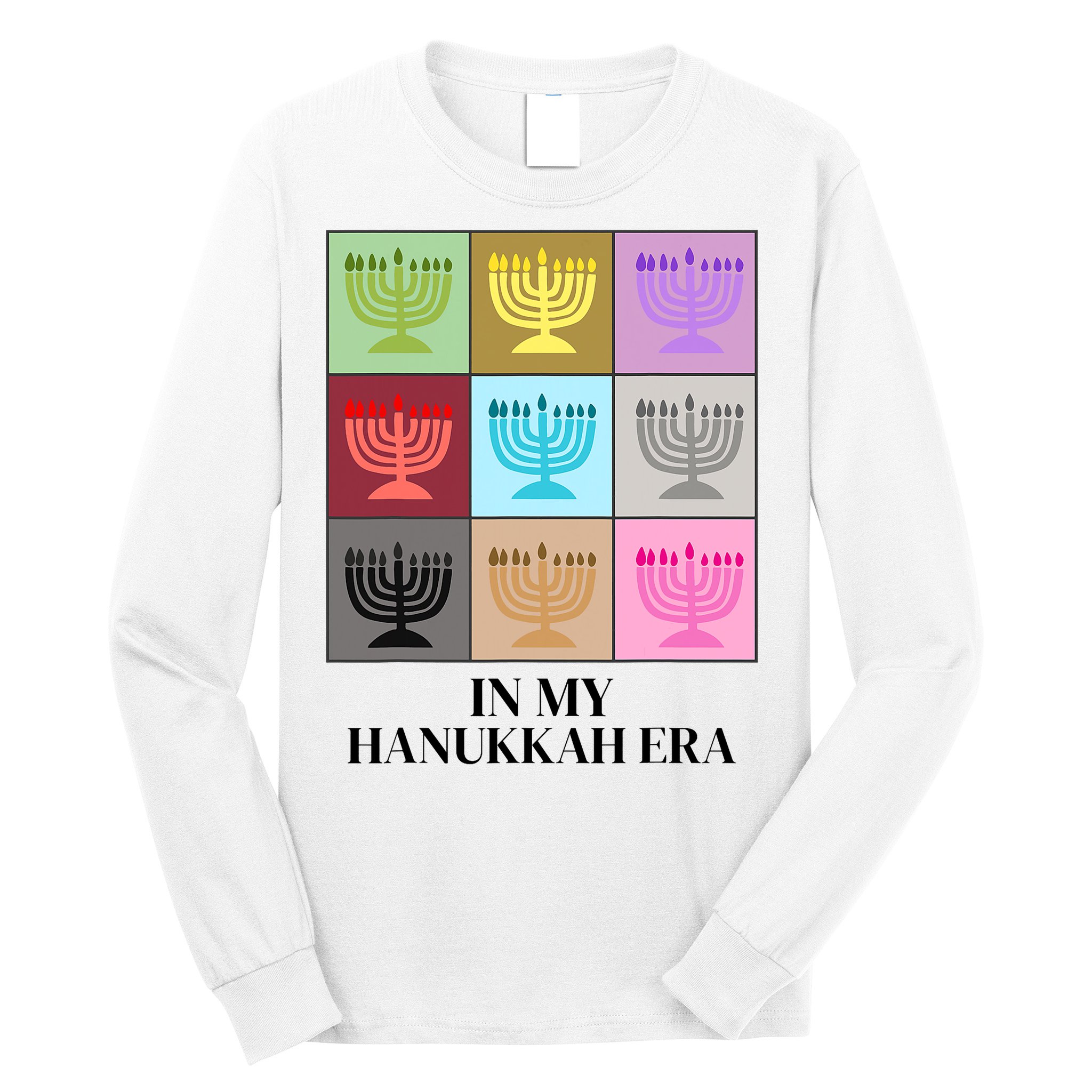 In My Hanukkah Era Ugly Jewish Xmas Funny Christmas Hanukkah Long Sleeve Shirt