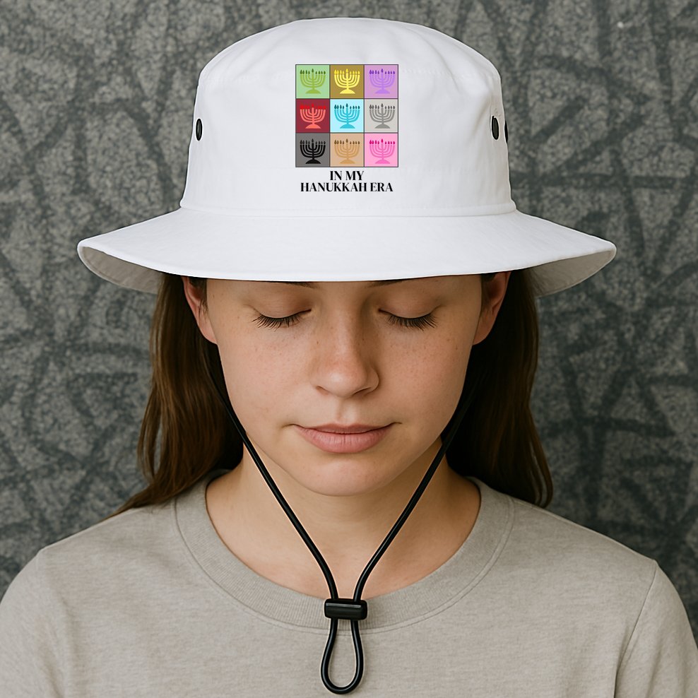 In My Hanukkah Era Ugly Jewish Xmas Funny Christmas Hanukkah Bucket Hat