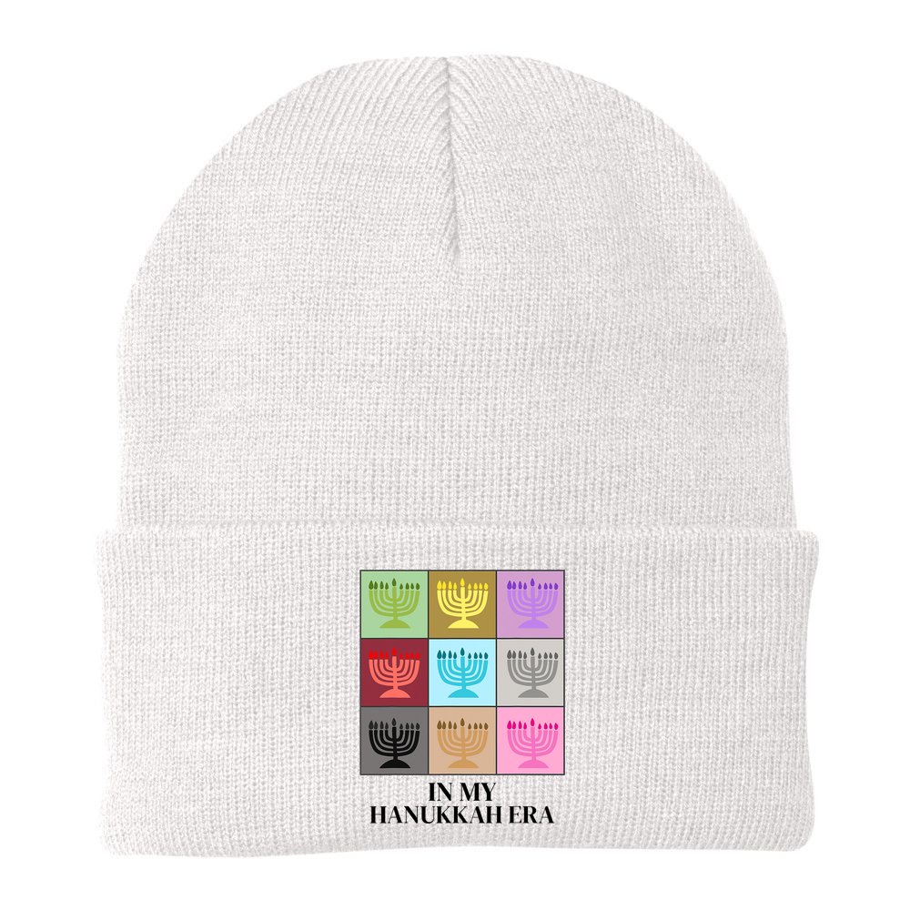 In My Hanukkah Era Ugly Jewish Xmas Funny Christmas Hanukkah Beanie