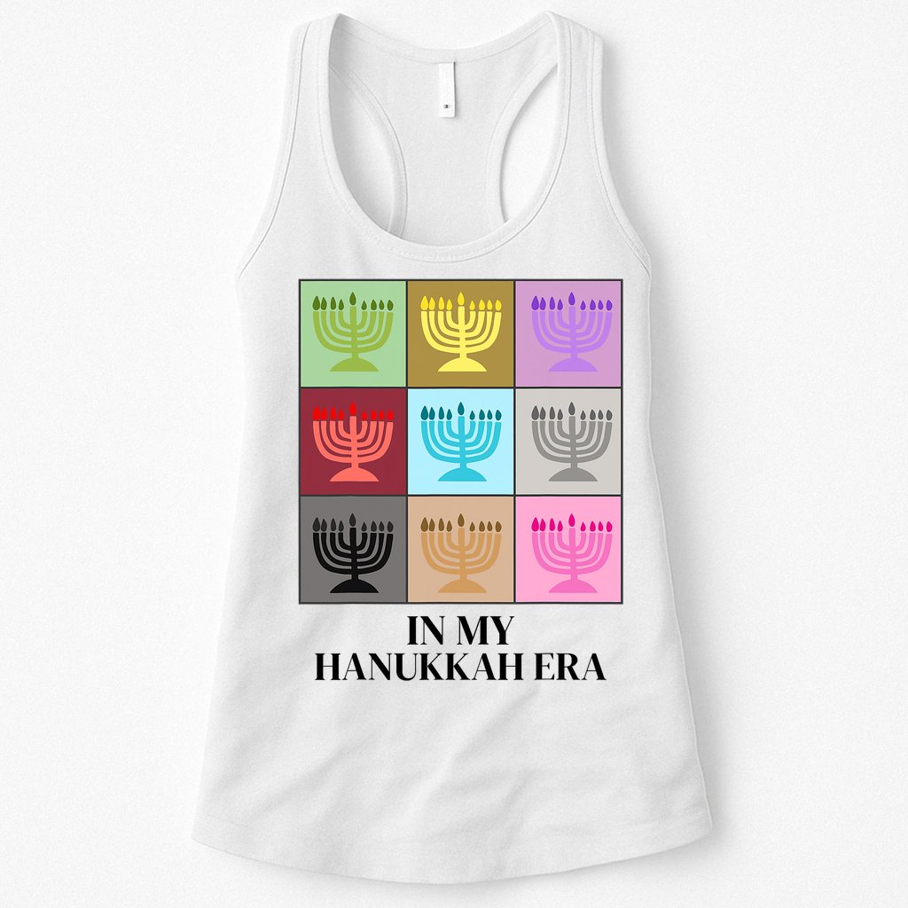 In My Hanukkah Era Ugly Jewish Xmas Funny Christmas Hanukkah Womens Tank Top