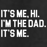 Its Me Hi Im The Dad Funny Fathers Day Crop Fleece Hoodie