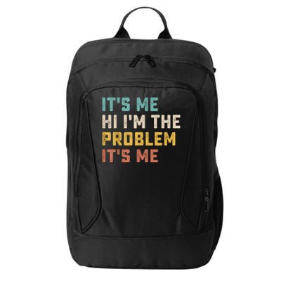 It's Me Hi I'm The Dad It's Me Funny For Father's Day City Backpack