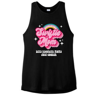 It's Me Hi I'm The Cool Mom It's Me Retro Groovy Mothers Day Ladies PosiCharge Tri-Blend Wicking Tank