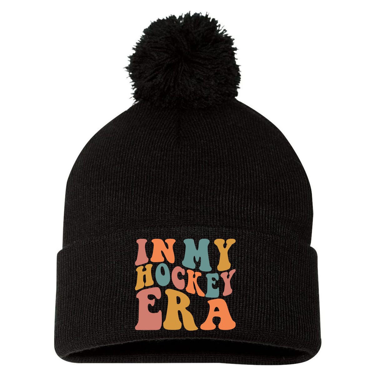 In My Hockey Era Pom Pom 12in Knit Beanie