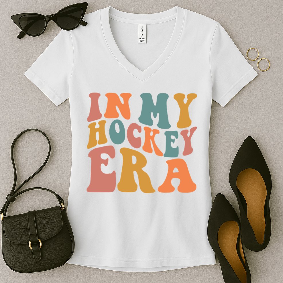 In My Hockey Era Women's V-Neck T-Shirt