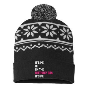 Its Me Hi Im The Brithday Girl Its Me Funny Gift USA-Made Snowflake Beanie