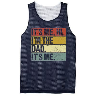 Its Me Hi Im The Dad Fathers Day Mesh Reversible Basketball Jersey Tank