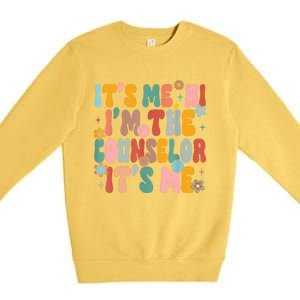 Its Me Hi Im The Teacher Counselor Back To School Premium Crewneck Sweatshirt