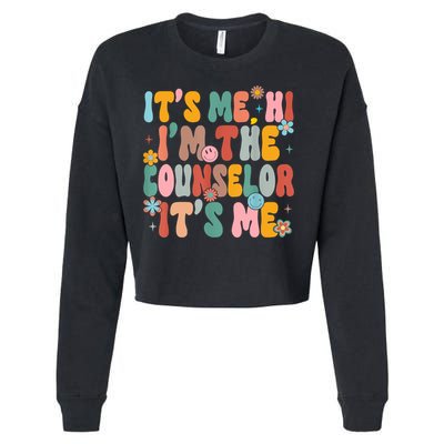 Its Me Hi Im The Teacher Counselor Back To School Cropped Pullover Crew