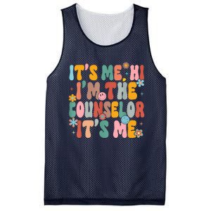 Its Me Hi Im The Teacher Counselor Back To School Mesh Reversible Basketball Jersey Tank