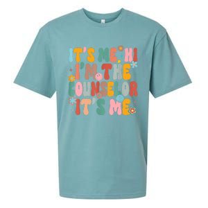 Its Me Hi Im The Teacher Counselor Back To School Sueded Cloud Jersey T-Shirt