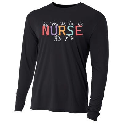 Its Me Hi I'm The Nurse RN ER NICU Nursing Cooling Performance Long Sleeve Crew