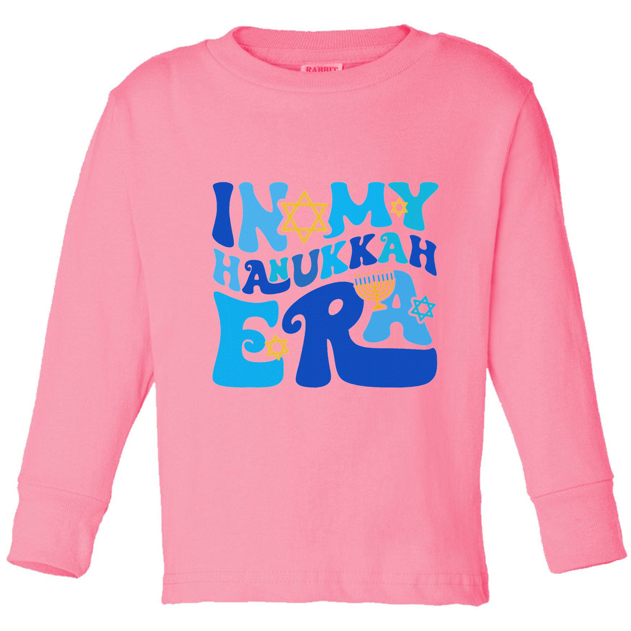 In My Hanukkah Era Chanukah Jewish Pajamas Toddler Long Sleeve Shirt