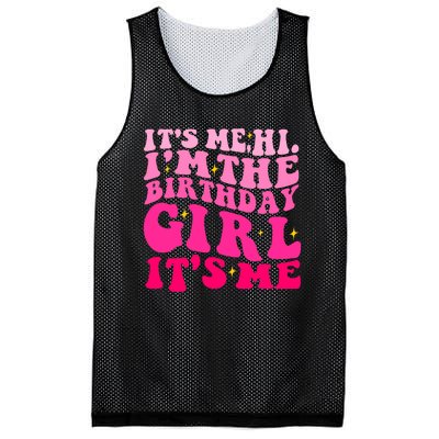 Its Me Hi Im The Birthday Its Me Funny Birthday Party Mesh Reversible Basketball Jersey Tank