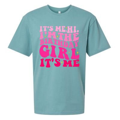 Its Me Hi Im The Birthday Its Me Funny Birthday Party Sueded Cloud Jersey T-Shirt