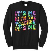 It’s Me Hi I’m The teacher It’s Me Groovy Tie Dye Style Sweatshirt