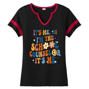 Its Me Hi Im The School Counselor Back To School Ladies Halftime Notch Neck Tee