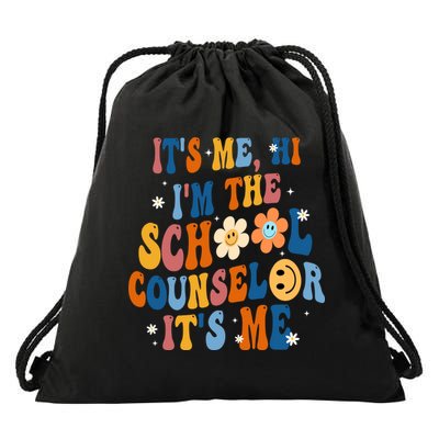 Its Me Hi Im The School Counselor Back To School Drawstring Bag