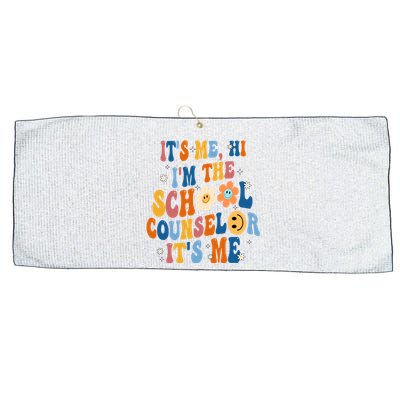 Its Me Hi Im The School Counselor Back To School Large Microfiber Waffle Golf Towel