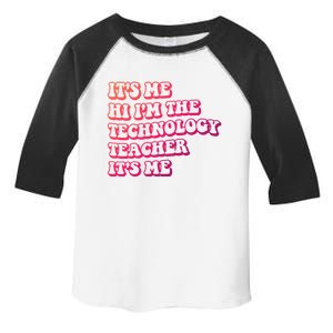 It’S Me Hi I’M The Technology Teacher It’S Me Funny Teacher Great Gift Toddler Fine Jersey T-Shirt