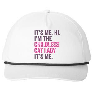 Its Me Hi IM The Childless Cat Lady ItS Me Snapback Five-Panel Rope Hat