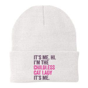 Its Me Hi IM The Childless Cat Lady ItS Me Knit Cap Winter Beanie