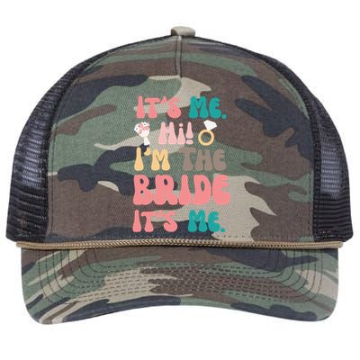 Its Me Hi Im The Bride Its Me Bachelorette Retro Rope Trucker Hat Cap