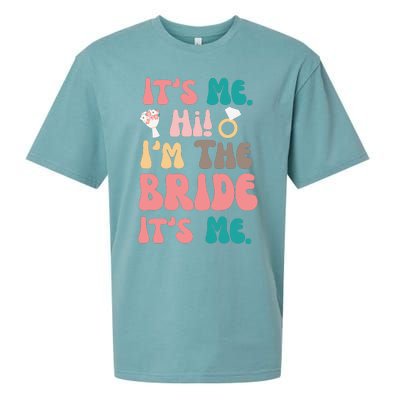 Its Me Hi Im The Bride Its Me Bachelorette Sueded Cloud Jersey T-Shirt