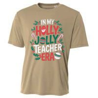 In My Holly Xmas Jolly Teacher Era Christmas Holiday Vibe Cooling Performance Crew T-Shirt