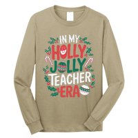 In My Holly Xmas Jolly Teacher Era Christmas Holiday Vibe Long Sleeve Shirt