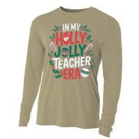 In My Holly Xmas Jolly Teacher Era Christmas Holiday Vibe Cooling Performance Long Sleeve Crew