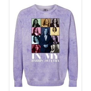 In My Harris 2024 Era Kamala Harris Colorblast Crewneck Sweatshirt