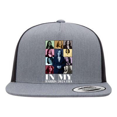 In My Harris 2024 Era Kamala Harris Flat Bill Trucker Hat