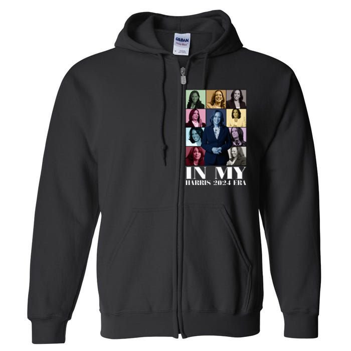 In My Harris 2024 Era Kamala Harris Full Zip Hoodie