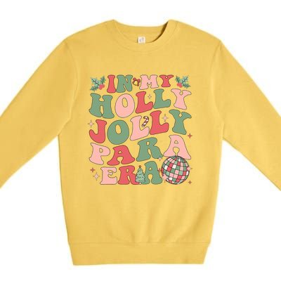 In My Holly Xmas Jolly Para Era Retro Christmas Jolly Para Premium Crewneck Sweatshirt