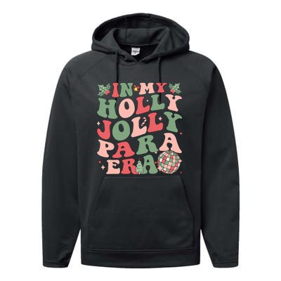 In My Holly Xmas Jolly Para Era Retro Christmas Jolly Para Performance Fleece Hoodie