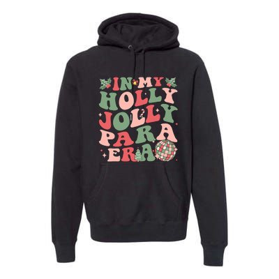 In My Holly Xmas Jolly Para Era Retro Christmas Jolly Para Premium Hoodie