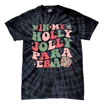 In My Holly Xmas Jolly Para Era Retro Christmas Jolly Para Tie-Dye T-Shirt