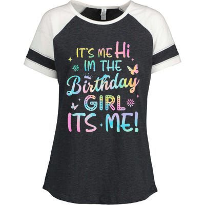 Its Me Hi Im The Birthday Its Me Birthday Party Enza Ladies Jersey Colorblock Tee