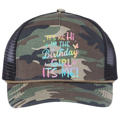 Its Me Hi Im The Birthday Its Me Birthday Party Retro Rope Trucker Hat Cap