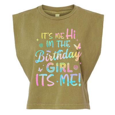 Its Me Hi Im The Birthday Its Me Birthday Party Garment-Dyed Women's Muscle Tee