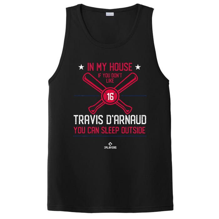 In My House Travis DArnaud Atlanta Funny Baseball Fan PosiCharge Competitor Tank