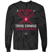 In My House Travis DArnaud Atlanta Funny Baseball Fan Tie-Dye Long Sleeve Shirt